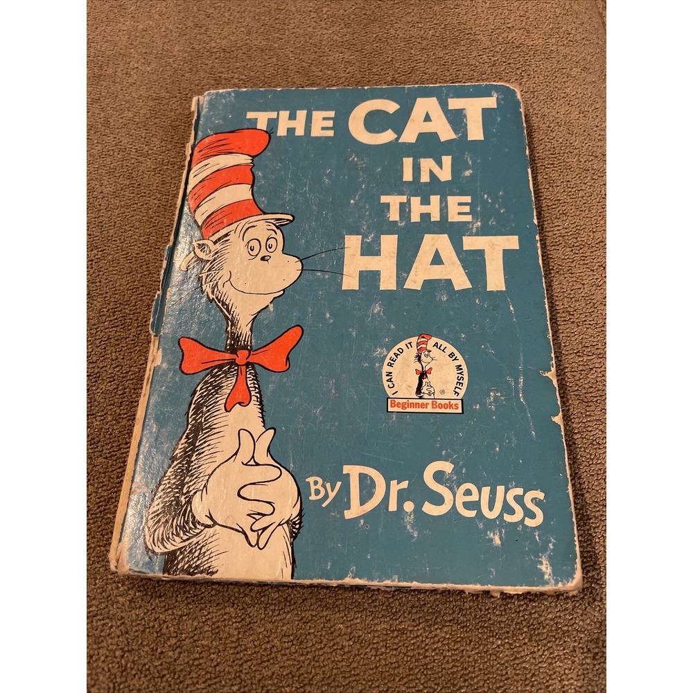 Dr Seuss Cat in the Hat First Edition 1957 Hardcover Random House Book